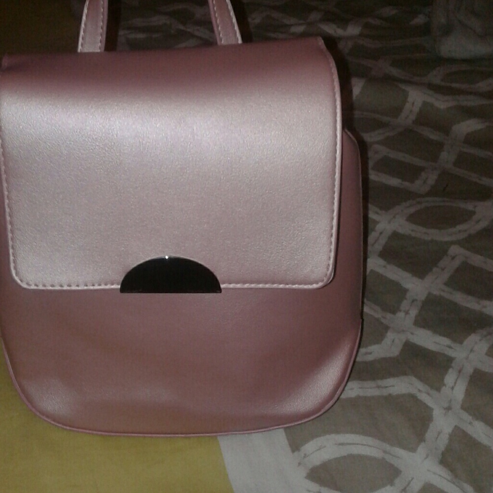 Pink shimmery purse/backpack